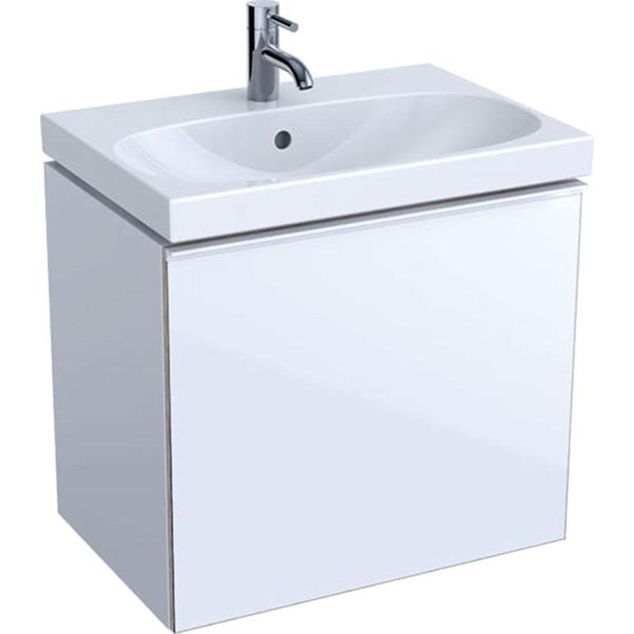Geberit Acanto 600mm Vanity Unit - Wall Hung 1 Drawer Unit (Short Projection) - Unbeatable Bathrooms