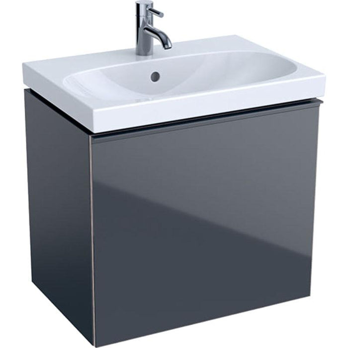 Geberit Acanto 600mm Vanity Unit - Wall Hung 1 Drawer Unit (Short Projection) - Unbeatable Bathrooms
