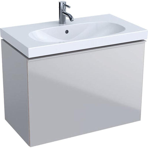 Geberit Acanto 750mm Vanity Unit - Wall Hung 1 Drawer Unit (Short Projection) - Unbeatable Bathrooms