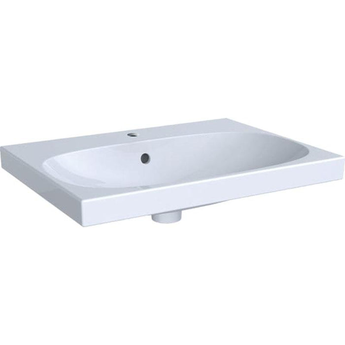 Geberit Acanto 650mm Vanity Unit - Wall Hung 1 Drawer Unit with Basin - Unbeatable Bathrooms