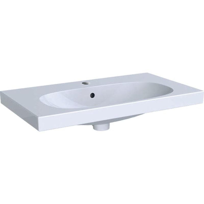 Geberit Acanto 750mm Vanity Unit - Wall Hung 1 Drawer Unit (Short Projection) - Unbeatable Bathrooms
