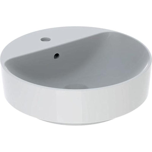 Geberit Variform 450mm Round Countertop Basin with 1TH Bench - Unbeatable Bathrooms