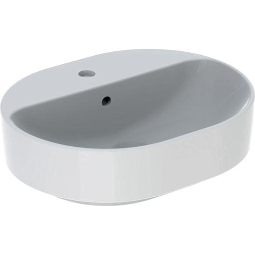 Geberit Variform 50/60cm Elliptic Countertop Basin with 1TH Bench - Unbeatable Bathrooms