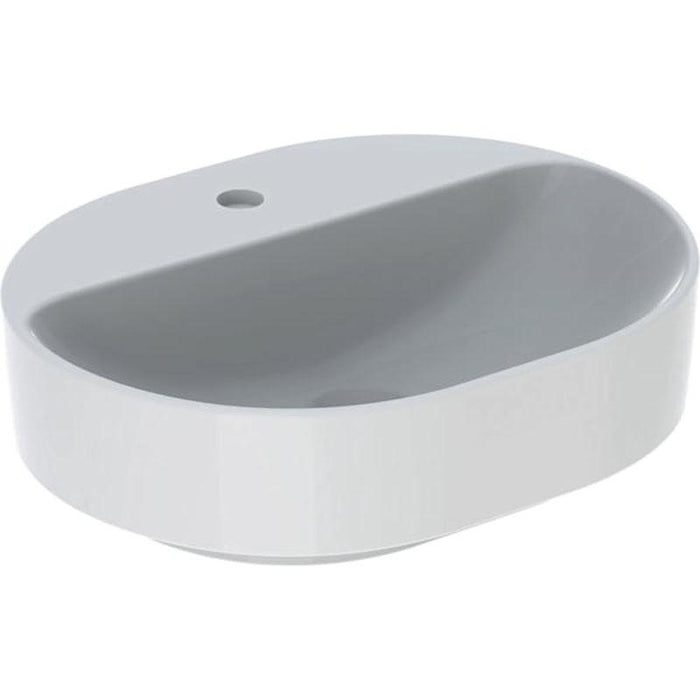 Geberit Variform 50/60cm Elliptic Countertop Basin with 1TH Bench - Unbeatable Bathrooms