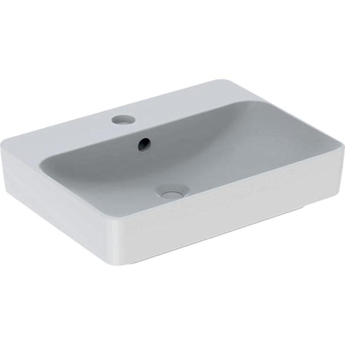 Geberit Variform 600mm Rectangular Countertop Basin with 1TH Bench - Unbeatable Bathrooms