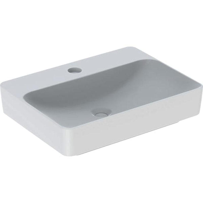 Geberit Variform 600mm Rectangular Countertop Basin with 1TH Bench - Unbeatable Bathrooms