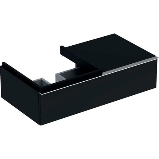 Geberit Icon Cabinet for Washbasin, with One Drawer and Shelf Surface In Lava / Matt Coated - Unbeatable Bathrooms
