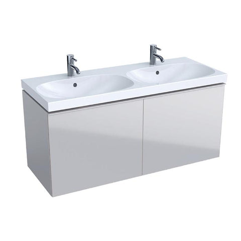 Geberit Acanto 1200mm Double Vanity Unit - Wall Hung 2 Drawer Unit - Unbeatable Bathrooms