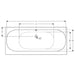 Geberit Acanto 1700mm Double Ended Bath - Unbeatable Bathrooms
