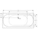 Geberit Acanto 1700mm Double Ended Bath - Unbeatable Bathrooms