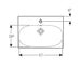 Geberit Acanto 600mm 1TH Compact Basin - Unbeatable Bathrooms