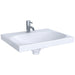 Geberit Acanto 600mm 1TH Basin with Hidden Overflow & Drain Cover - Unbeatable Bathrooms