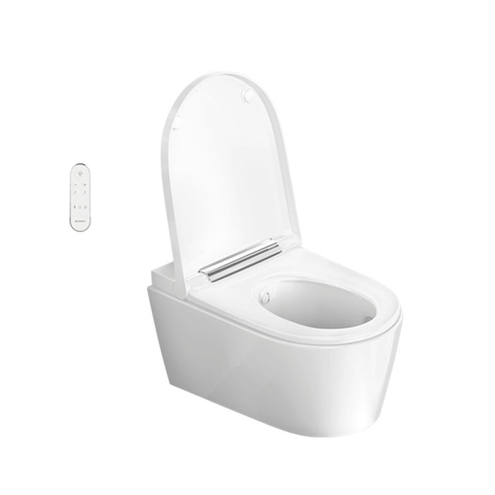 Geberit AquaClean Sela Rimless Wall Hung Smart Toilet - Chrome Hinge - Unbeatable Bathrooms