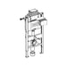 Geberit Duofix 98cm Frame for Wall Hung WC with Omega Cistern - Unbeatable Bathrooms
