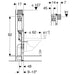 Geberit Duofix 98cm Frame for Wall Hung WC with Omega Cistern - Unbeatable Bathrooms