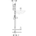 Geberit Duofix Frame for Washbasin with Wall Mounted Tap - Unbeatable Bathrooms