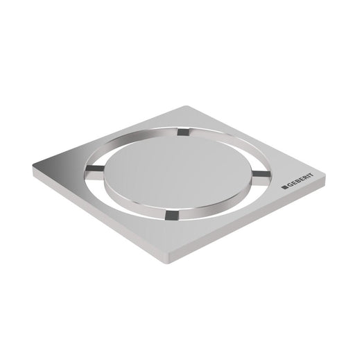 Geberit Floordrain Design Round Brushed Stainless Steel Grating - Unbeatable Bathrooms