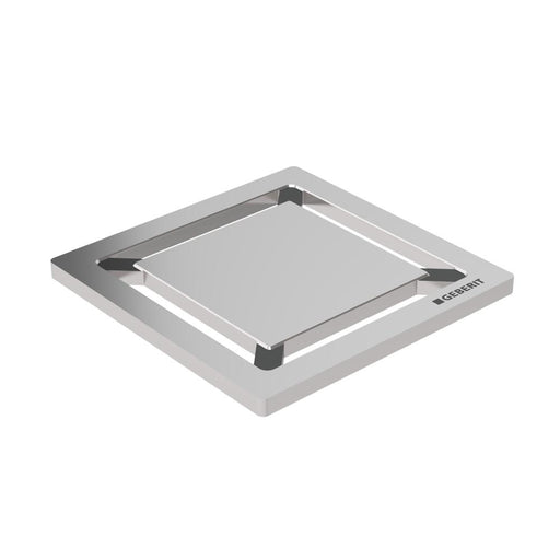 Geberit Floordrain Design Square Brushed Stainless Steel Grating - Unbeatable Bathrooms