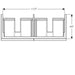 Geberit Icon 1200mm Double Vanity Unit - Wall Hung 2 Drawer Unit - Unbeatable Bathrooms