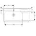 Geberit Icon 90cm Wall Hung Basin with Dish - 1TH - Unbeatable Bathrooms