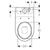 Geberit Icon Rimfree Close Coupled Toilet Pan Only - Unbeatable Bathrooms