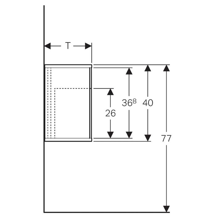 Geberit Icon Side Element with Storage Box - Unbeatable Bathrooms
