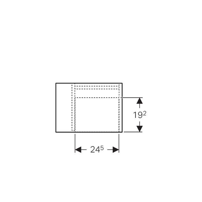 Geberit Icon Side Element with Storage Box - Unbeatable Bathrooms