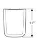 Geberit Icon Square Seat and Cover - Unbeatable Bathrooms