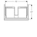 Geberit Icon Vanity Unit - Wall Hung 1 Drawer Unit (Various) - Unbeatable Bathrooms