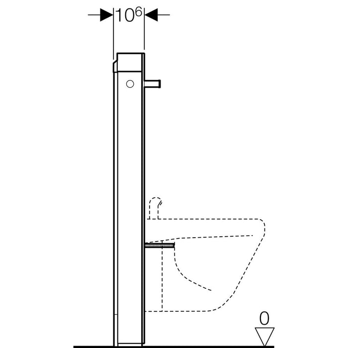 Geberit Monolith 101cm Sanitary Module for Bidet - Unbeatable Bathrooms