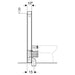 Geberit Monolith 114cm Sanitary Module for Floor Standing WC - Unbeatable Bathrooms