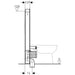 Geberit Monolith Plus 114cm Sanitary Module for Floor Standing WC - Unbeatable Bathrooms