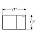 Geberit Sigma60 Flush Plate for Dual Flush - Unbeatable Bathrooms