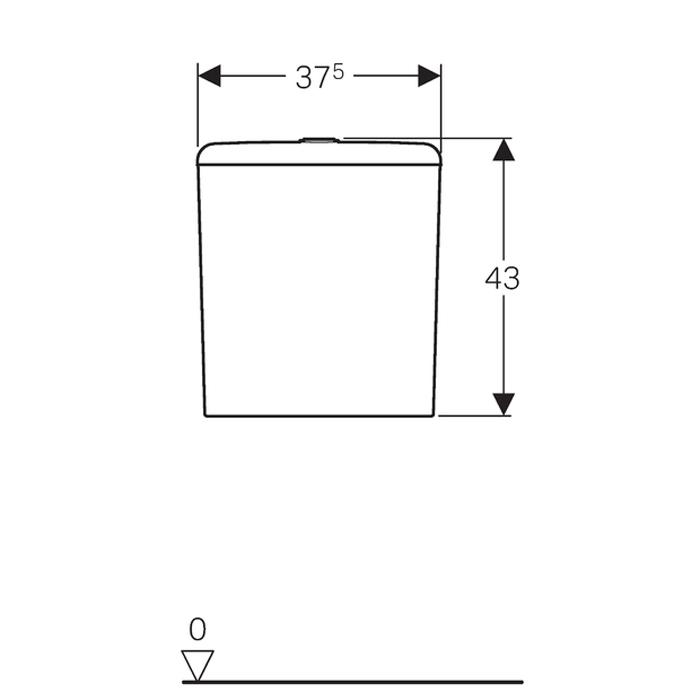 Geberit Smyle Close Coupled Dual Flush Cistern - Unbeatable Bathrooms
