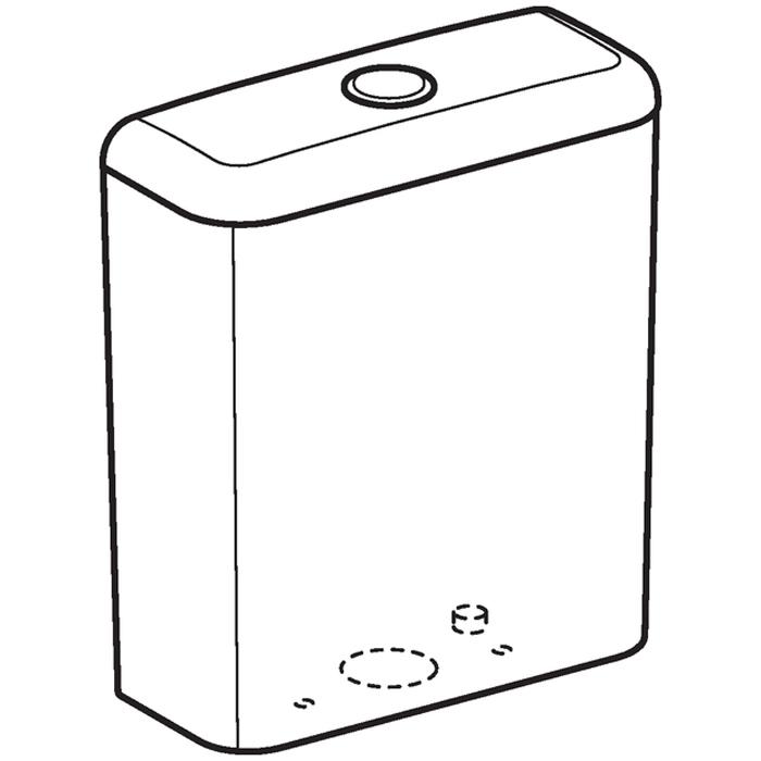 Geberit Smyle Close Coupled Dual Flush Cistern - Unbeatable Bathrooms