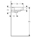 Geberit Smyle Square 450mm Wall Hung Basin - 1TH - Unbeatable Bathrooms