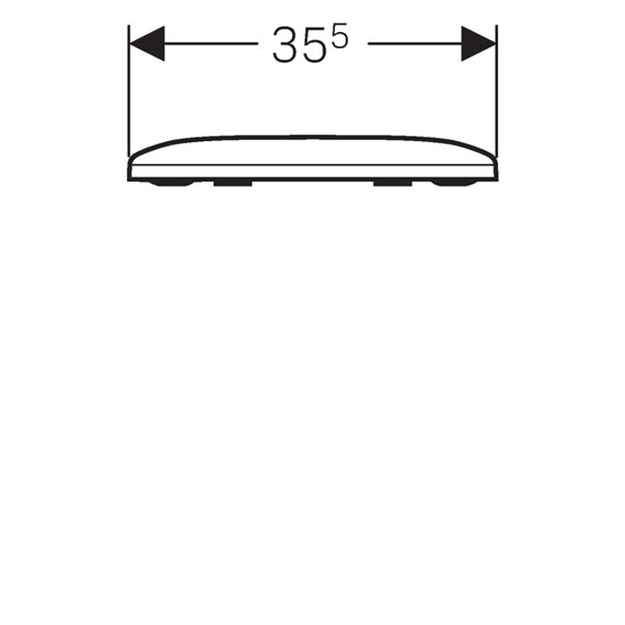 Geberit Smyle Square Seat and Cover - Unbeatable Bathrooms