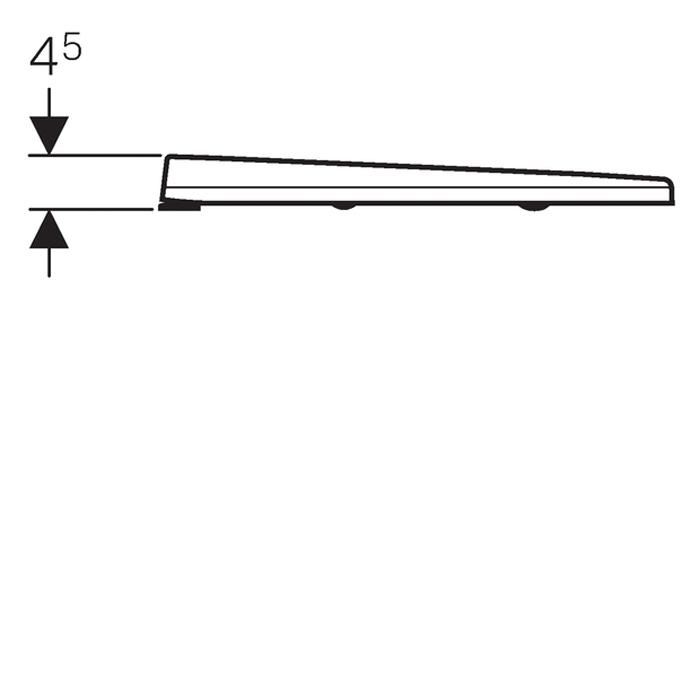 Geberit Smyle Square Seat and Cover - Unbeatable Bathrooms