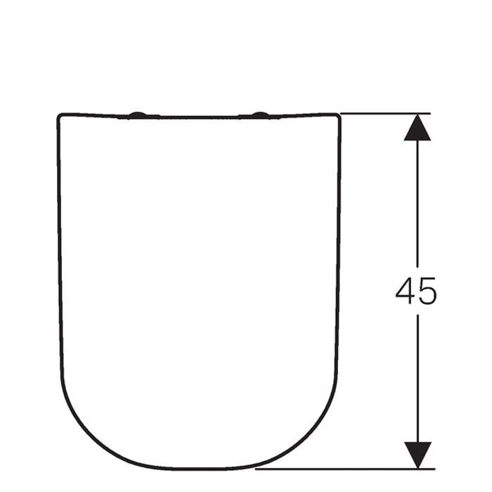 Geberit Smyle Square Seat and Cover - Unbeatable Bathrooms