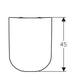 Geberit Smyle Square Seat and Cover - Unbeatable Bathrooms