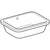 Geberit Smyle 52/56cm 0TH Square Under Countertop basin - Unbeatable Bathrooms
