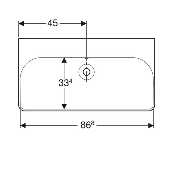 Geberit Smyle Vanity Unit - Wall Hung 2 Drawer Unit (Various) - Unbeatable Bathrooms