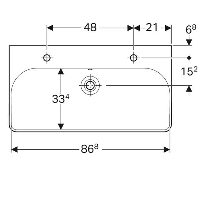 Geberit Smyle Vanity Unit - Wall Hung 2 Drawer Unit (Various) - Unbeatable Bathrooms