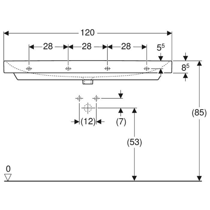 Geberit Smyle Vanity Unit - Wall Hung 2 Drawer Unit (Various) - Unbeatable Bathrooms