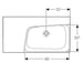 Geberit Xeno2 90cm Wall Hung Basin with Shelf Surface - 0 & 1TH - Unbeatable Bathrooms