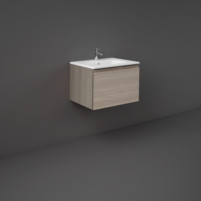 RAK Joy-Uno Vanity Unit - Wall Hung 1 Drawer Unit (Various) - Unbeatable Bathrooms