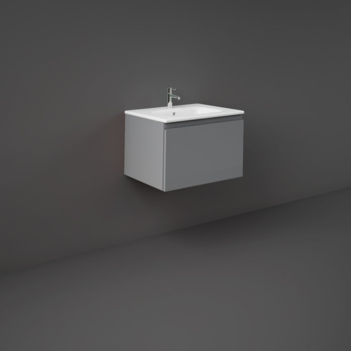 RAK Joy-Uno Vanity Unit - Wall Hung 1 Drawer Unit (Various) - Unbeatable Bathrooms