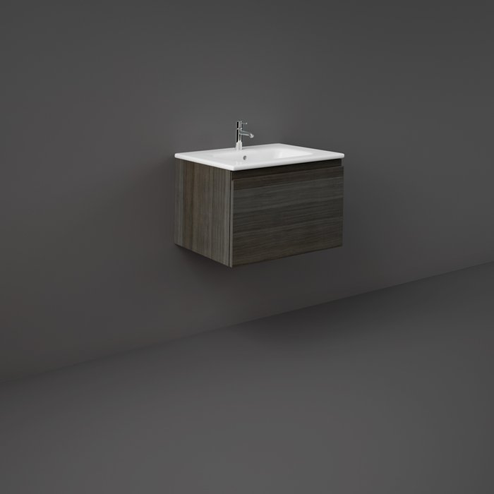 RAK Joy-Uno Vanity Unit - Wall Hung 1 Drawer Unit (Various) - Unbeatable Bathrooms