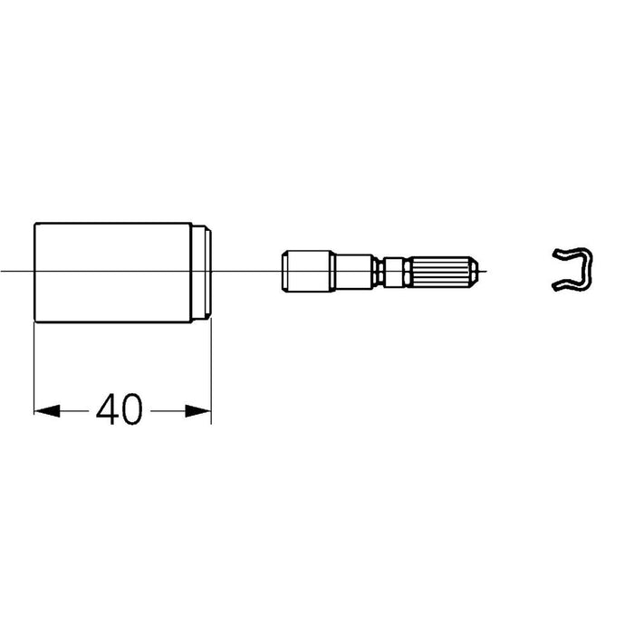 Grohe Extension-set, 40mm 06428000 - Unbeatable Bathrooms