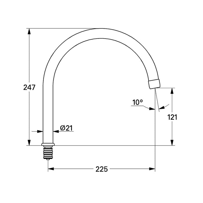 Grohe Swivel Tube Spout 13049000 - Unbeatable Bathrooms